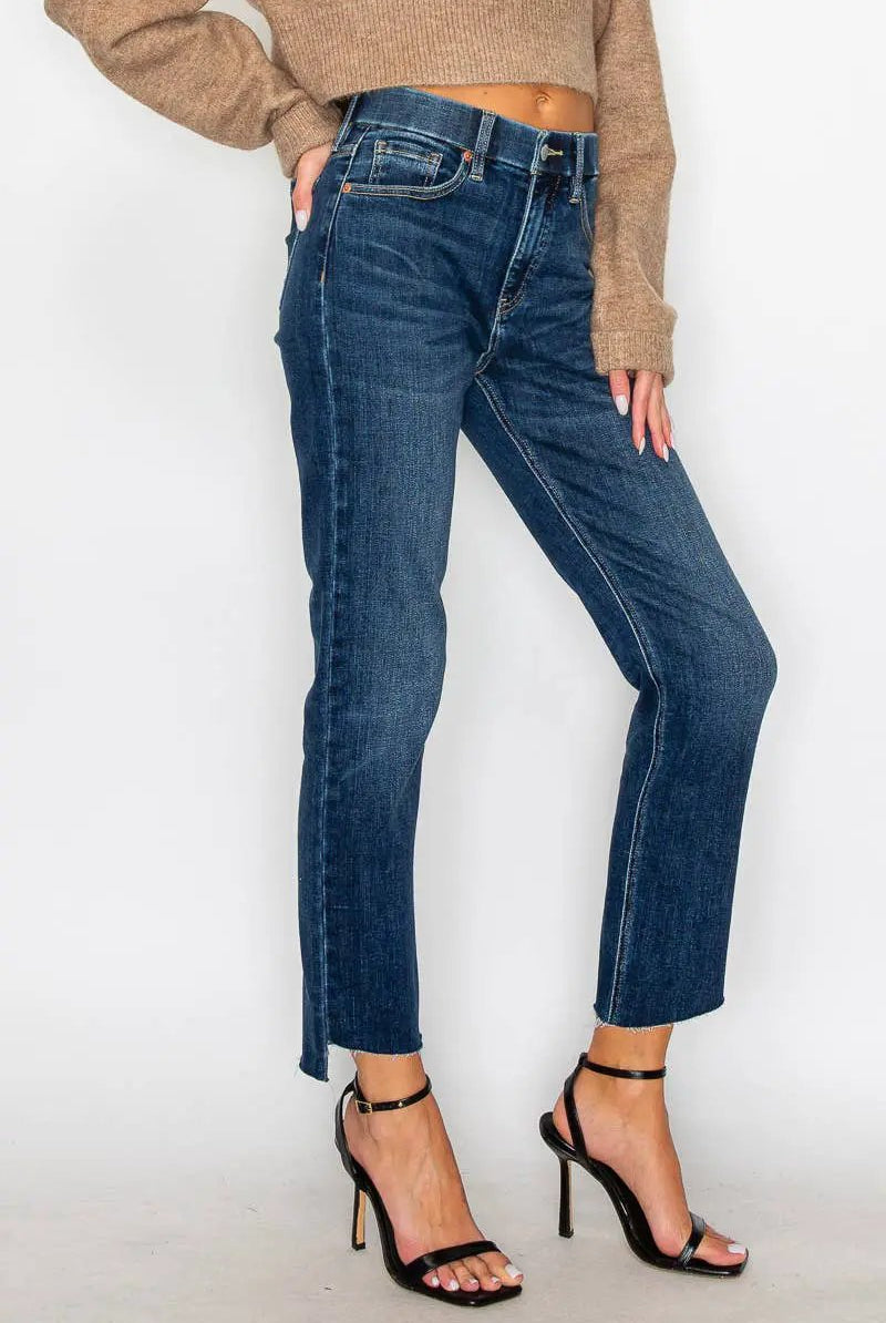 ARTEMIS VINTAGE Artemis Vintage Tummy Control High Rise Straight Jeans - Jeans
