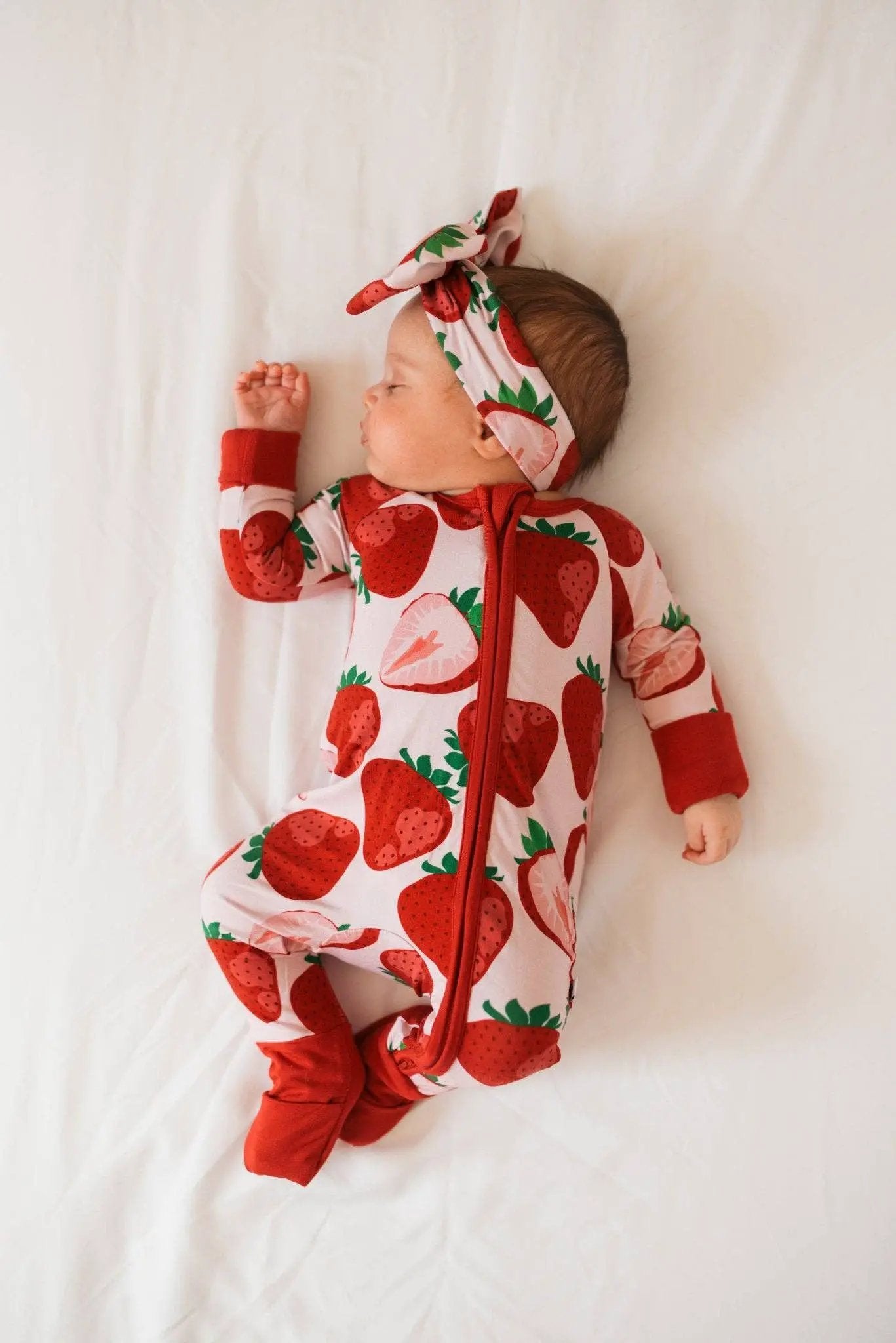 Jammie Session formerly Big Dreams Little Jammies Berry Sweet Bamboo Romper - Baby One-Pieces