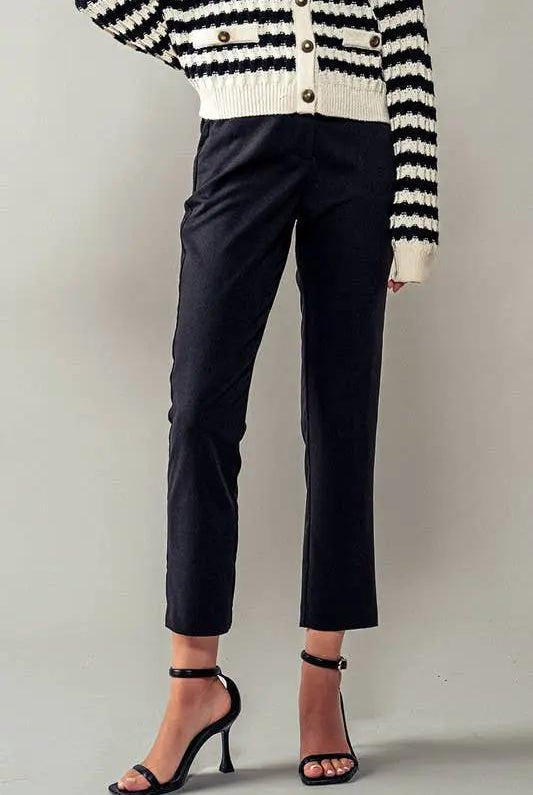 Urban Daizy Metro Chic Cropped Trousers - Trousers