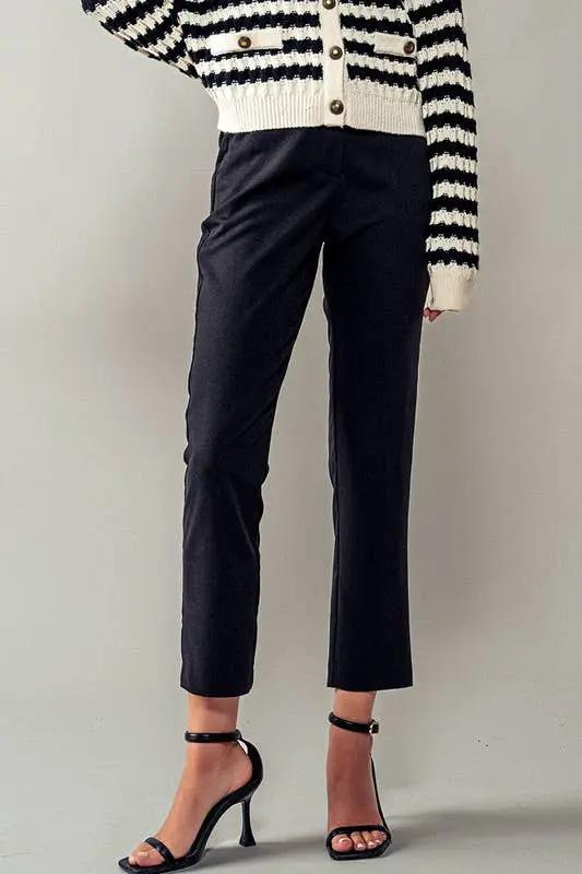 Urban Daizy Metro Chic Cropped Trousers - Trousers