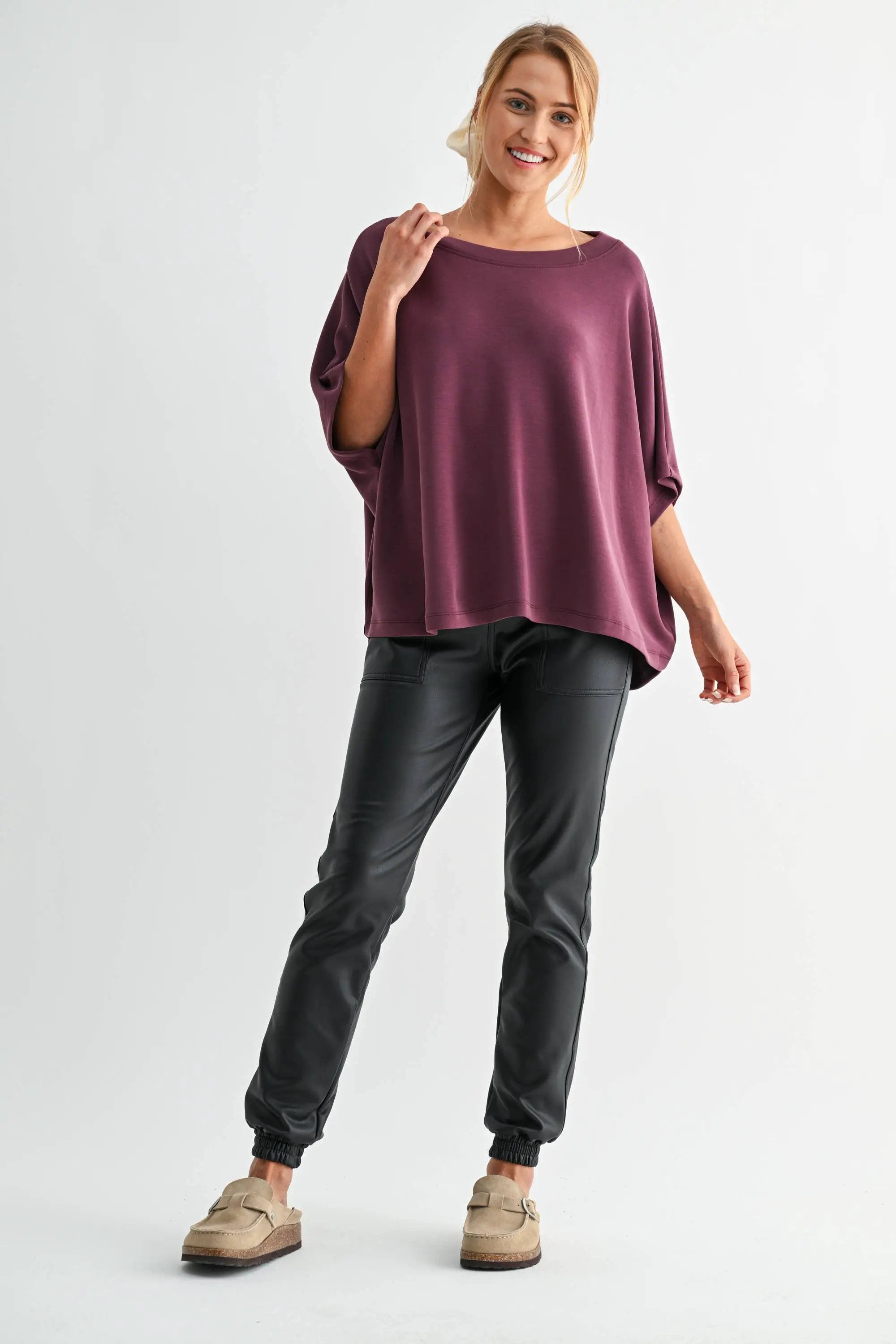 Mono B Mono B - Laguna Boatneck Top - Blouses Mono B - Laguna Boatneck Top