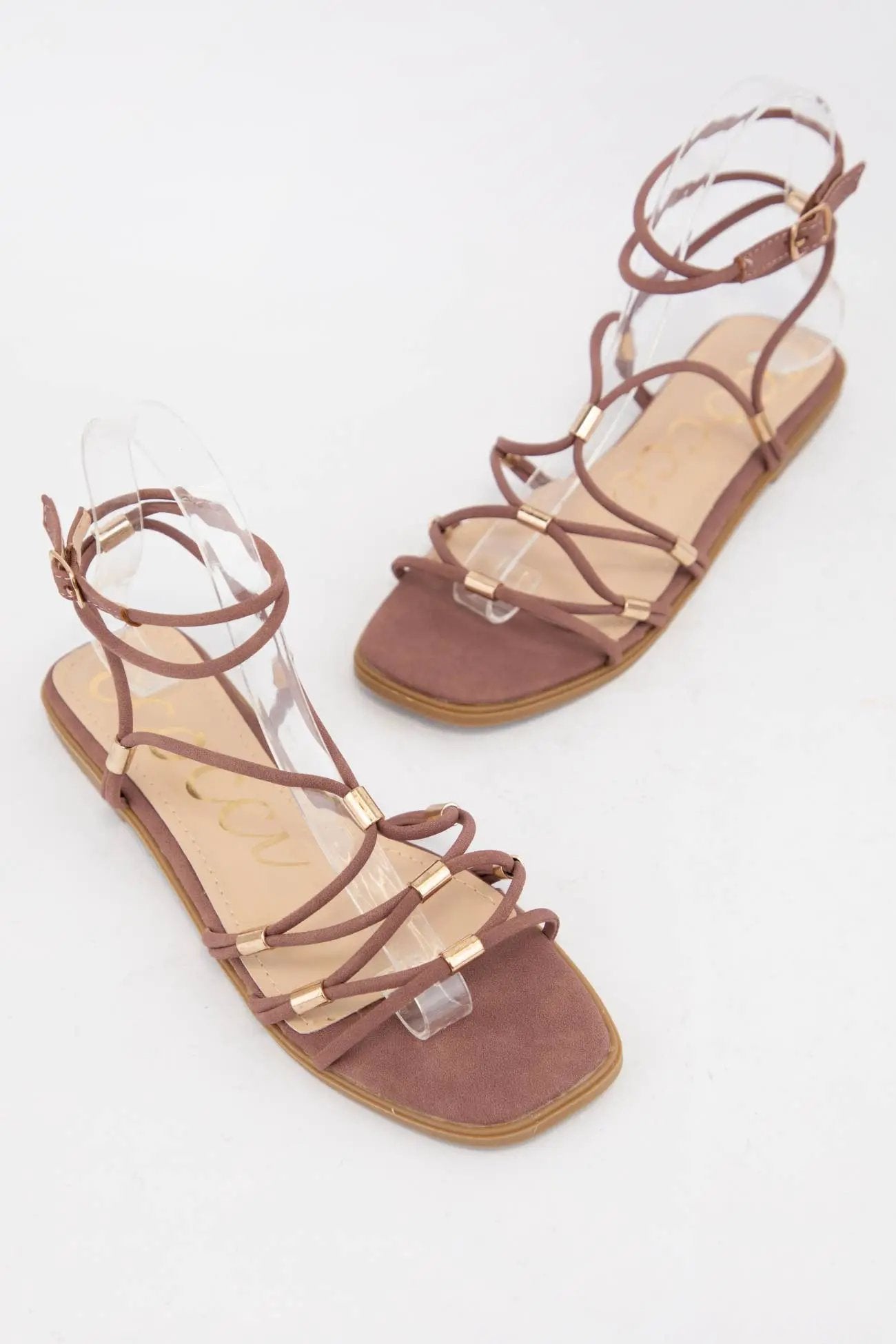 CCOCCI The Mauve Moment Strappy Gladiator Sandals - Sandals