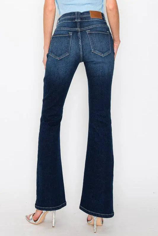 ARTEMIS VINTAGE The Artemis "Sculpt & Strut" Tummy Control High Rise Bootcut Jeans - Dark Stone Wash - Jeans jeans