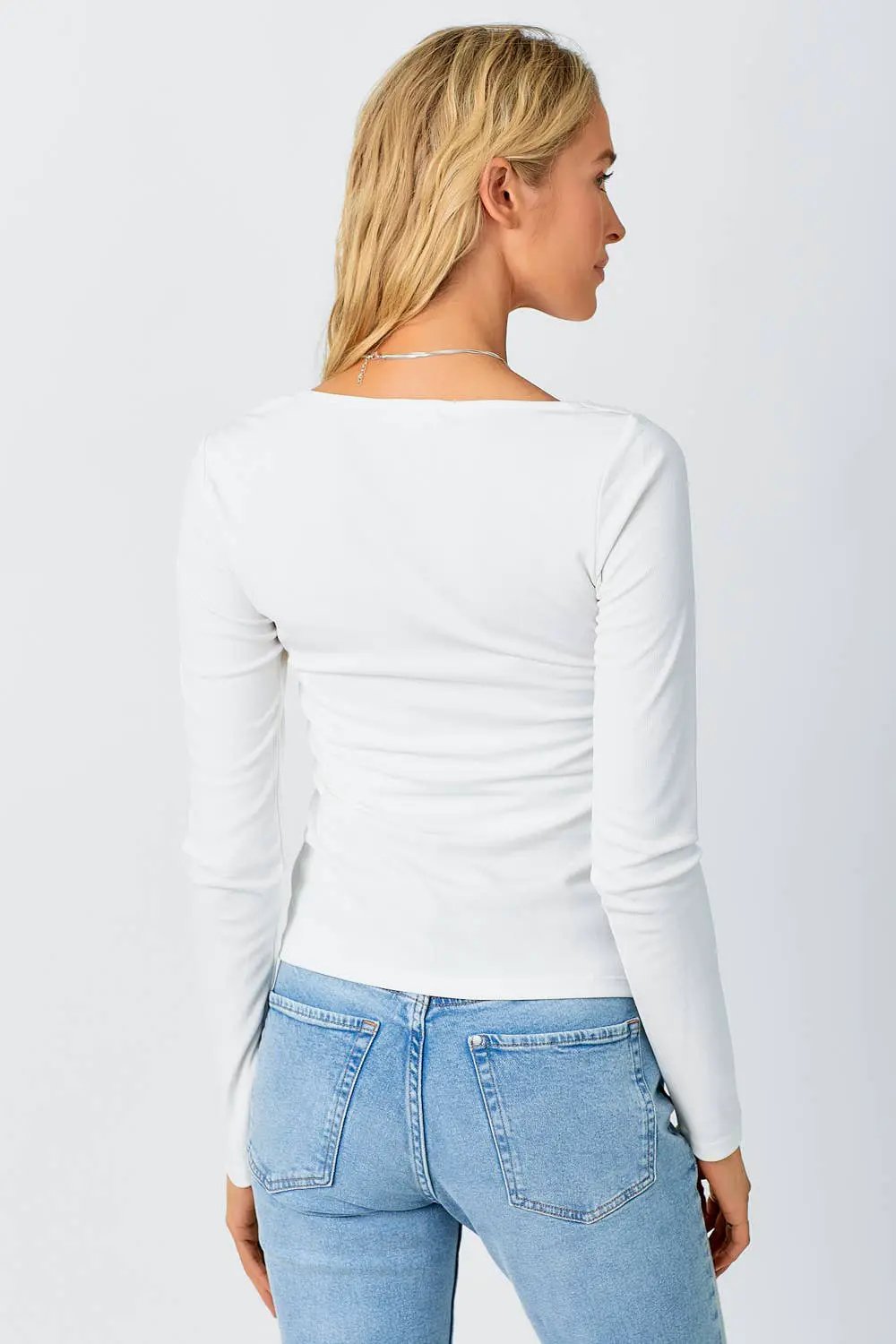 Mystree Mystree - Soft Focus Knot-Neck Modal Top - Blouses