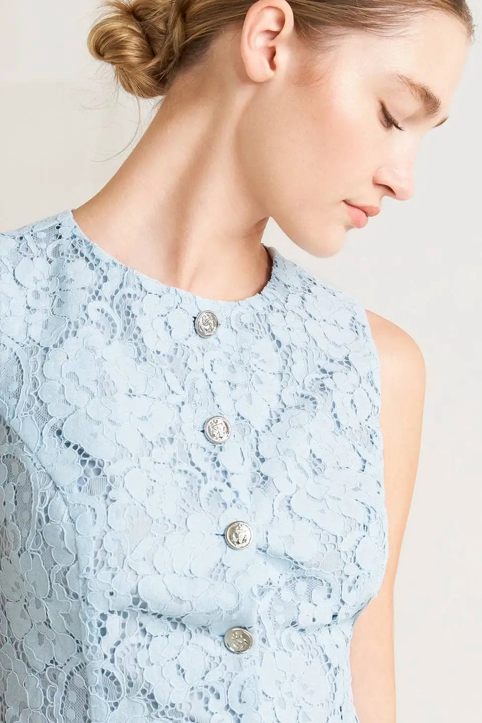 FLYING TOMATO The Soft Power Lace Vest - Clothing Tops