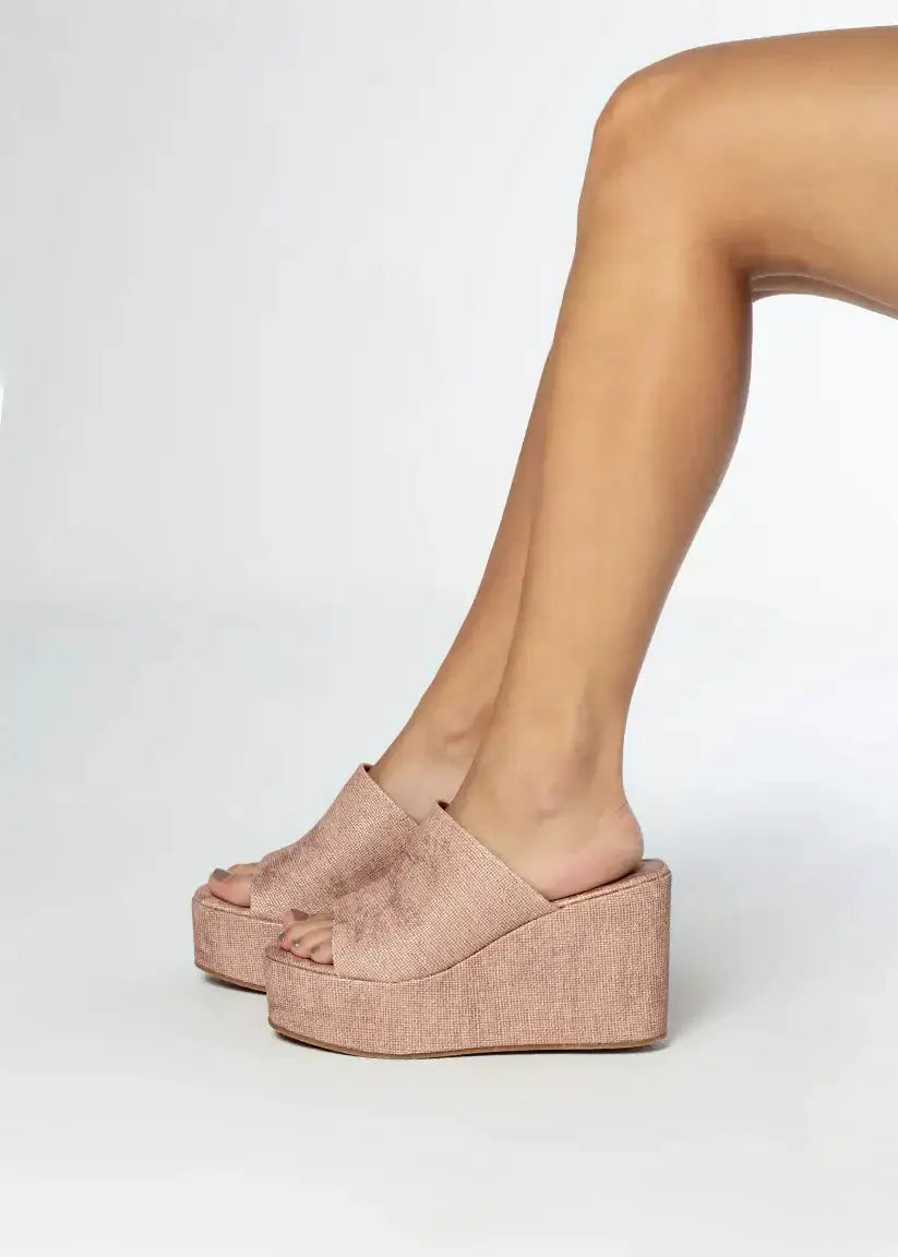 Shu Shop Shu Shop ILARIA: Woven Blush - Heels