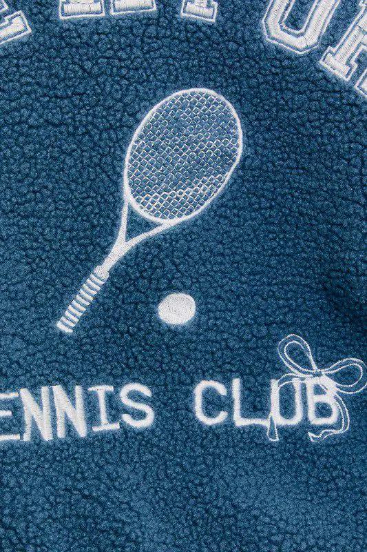 Le Lis LE LIS Newport Tennis Club Embroidered Quarter Zip Fleece - Sport Jackets