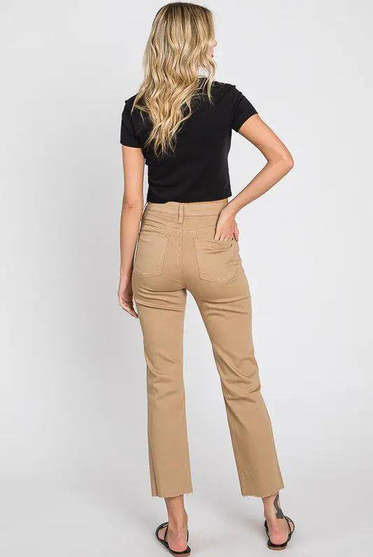 Petra 153 Raw Hem High Rise Straight - Pants
