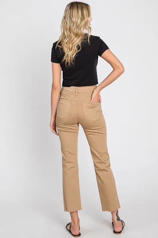 Petra 153 Raw Hem High Rise Straight - Pants