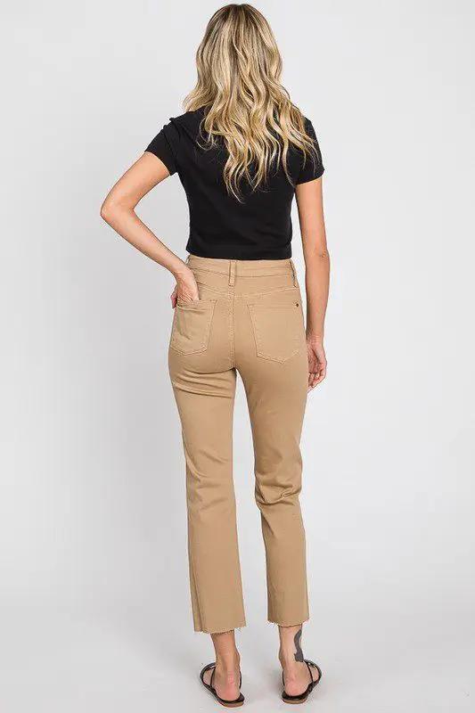 Petra 153 Raw Hem High Rise Straight - Pants