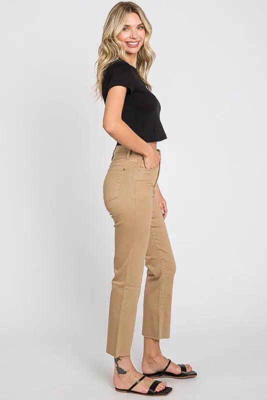 Petra 153 Raw Hem High Rise Straight - Pants