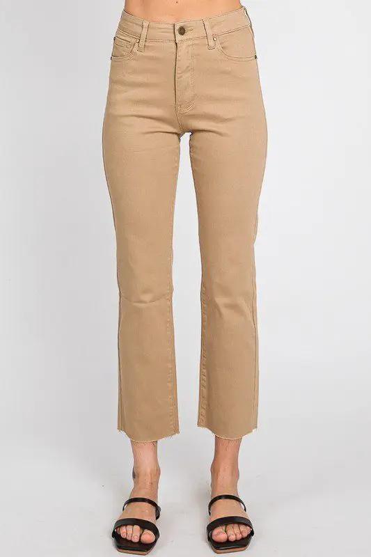 Petra 153 Raw Hem High Rise Straight - Pants