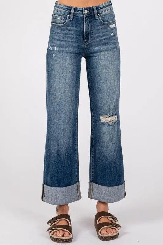 Petra 153 Double Cuffed Straight - Jeans