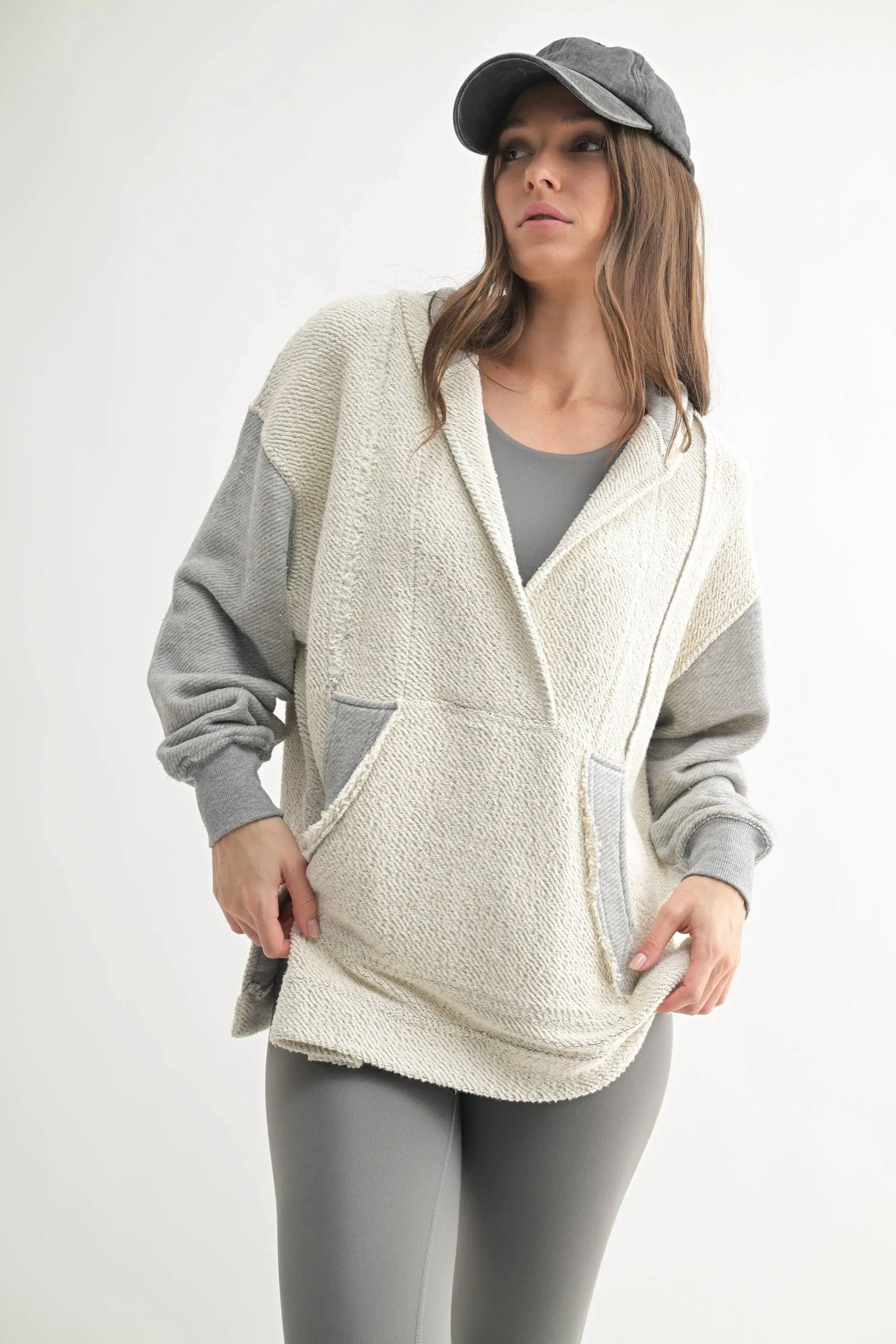 Mono B Mono B - Driftwood Pullover Hoodie in Heather Grey - Hoodies Mono B - Driftwood Pullover Hoodie