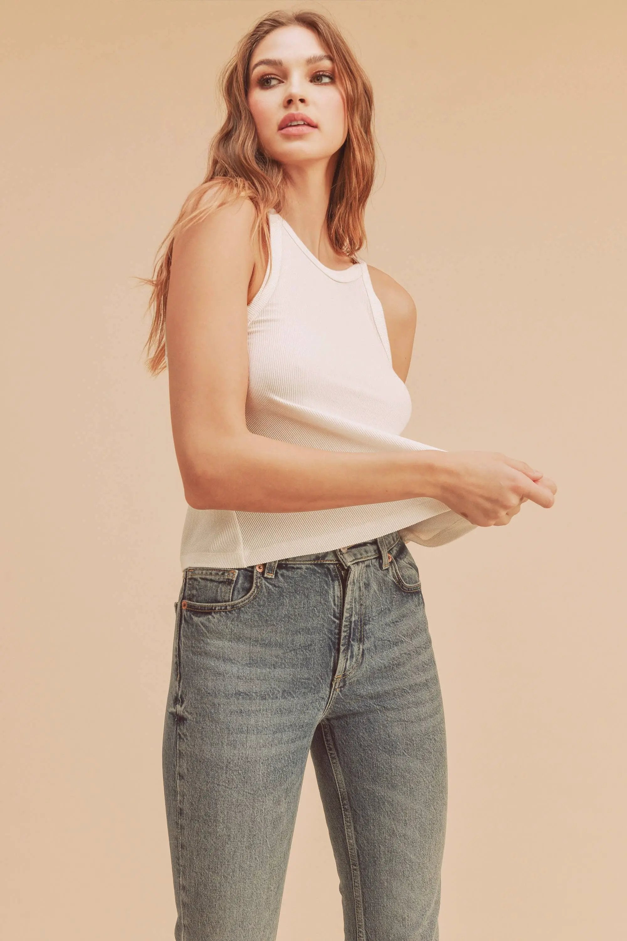 AEMI + CO AEMI + CO - Alyx Tank: White - Tank Tops