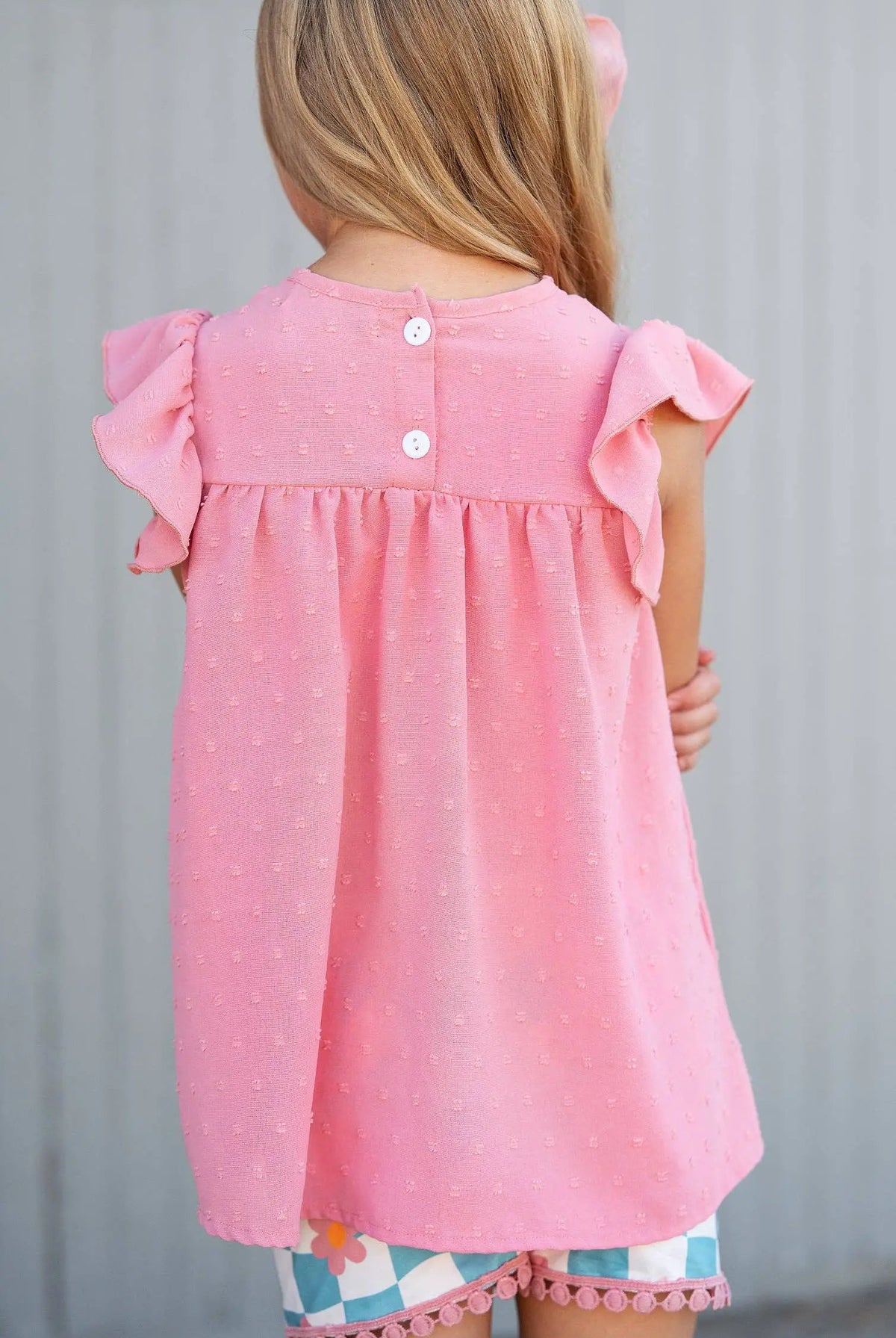 Adorable Sweetness The Pink Daisy Check Dreams Set - Outfit Sets