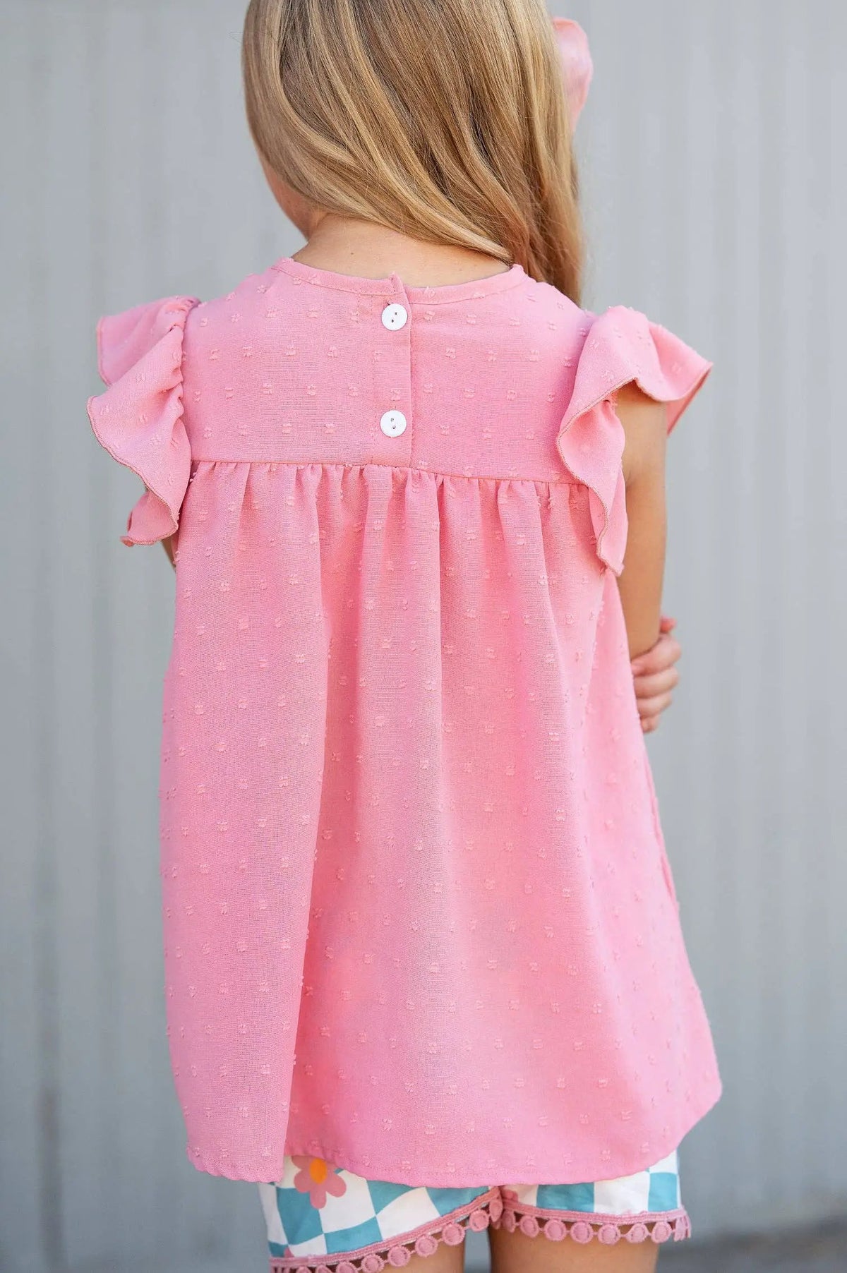 Adorable Sweetness The Pink Daisy Check Dreams Set - Outfit Sets
