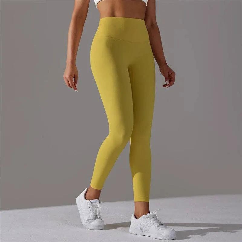 FurDecoration Sunbeam Sculpt High-Waisted Hip-Lifting Nine-Point Workout Leggings - Leggings
