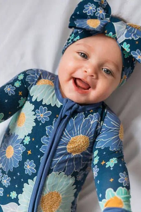 Jammie Session formerly Big Dreams Little Jammies Bluepsie Daisy Romper - Baby One-Pieces