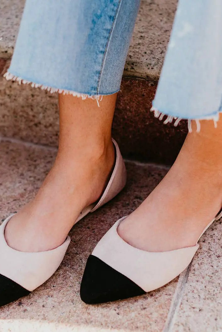 Rollasole Posh Black Toe Flats - Flats