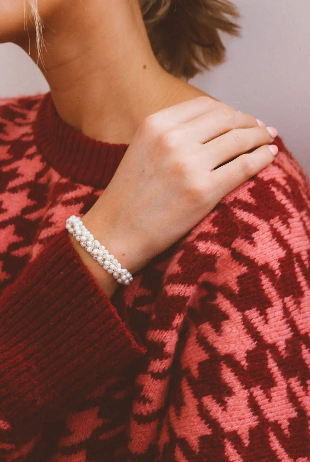 Shop ANDi Shop ANDi - Tiny Pearl Ponytail - Hair Accessories pearl ponytail holder