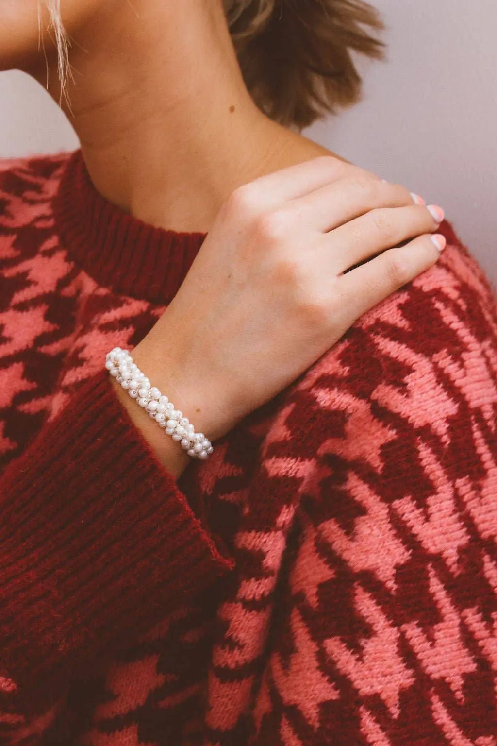 Shop ANDi Shop ANDi - Tiny Pearl Ponytail - Hair Accessories pearl ponytail holder