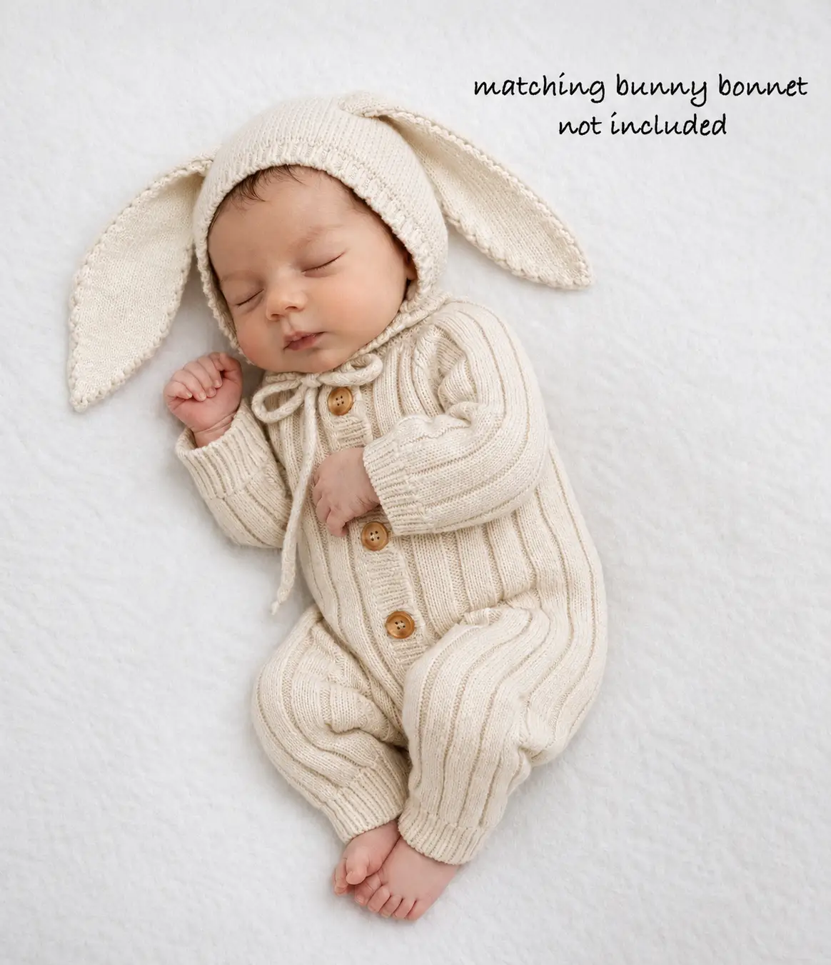 OLIVE & CRADLE The Milo Heirloom Knit Romper - Onesies
