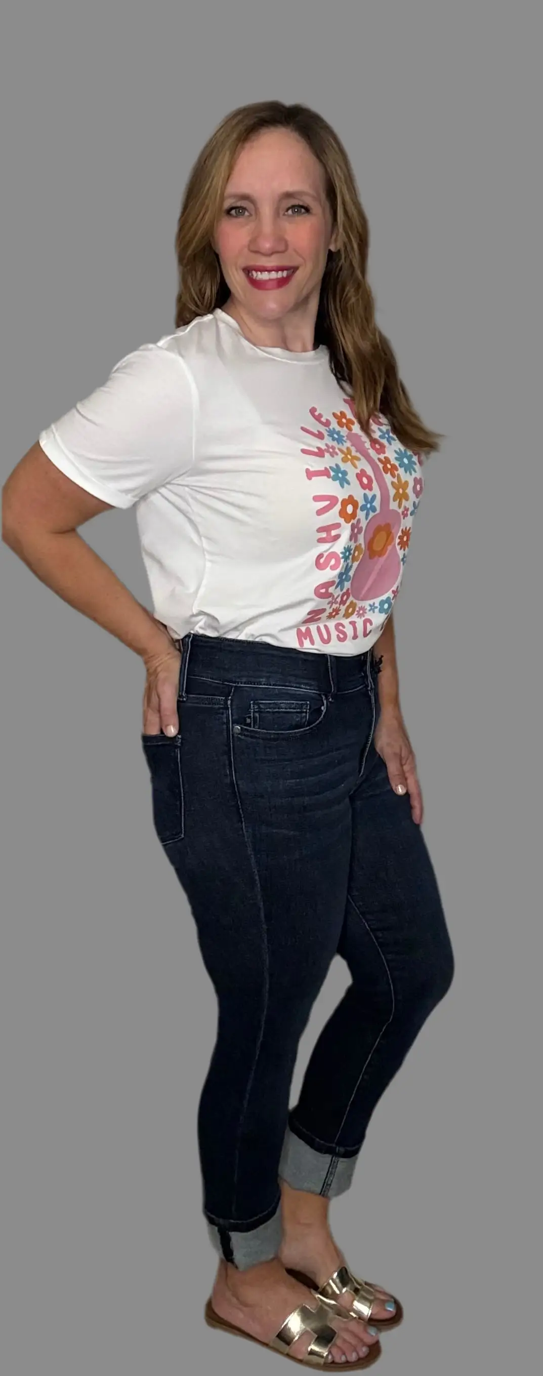 Judy Blue Judy Blue High Waist Double Waistband Capri - Jeans Judy Blue High Waist Capri