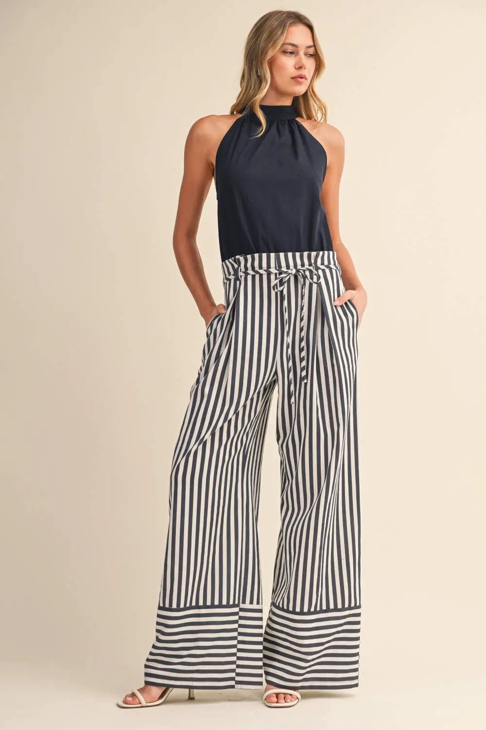 Klesis The Harborline Tie-Waist Jumpsuit - One-Pieces