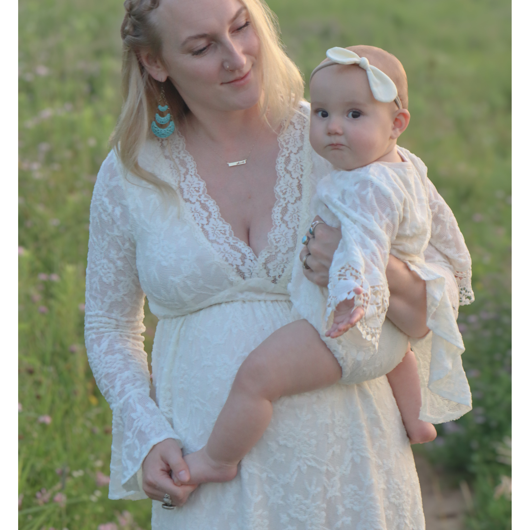 HAHA MAMA Clothing Ivory Lace Mommy & Me Dress - Infant - Baby & Children's Dresses