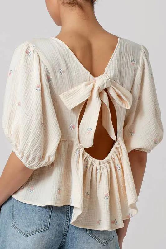 Urban Daizy Blown Away Gauze Blouse - Blouses