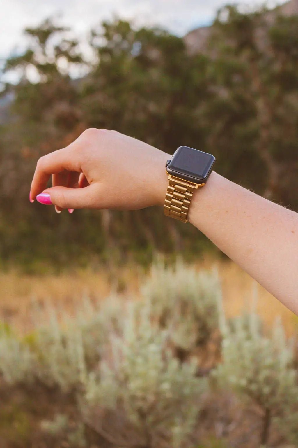 Shop ANDi Essential Gold Apple Watch Band - Watch Accessories