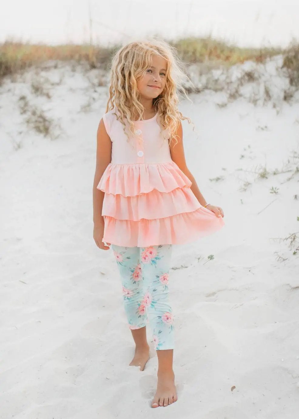 Adorable Sweetness The Seaside Peachy Petals Set - Outfit Sets