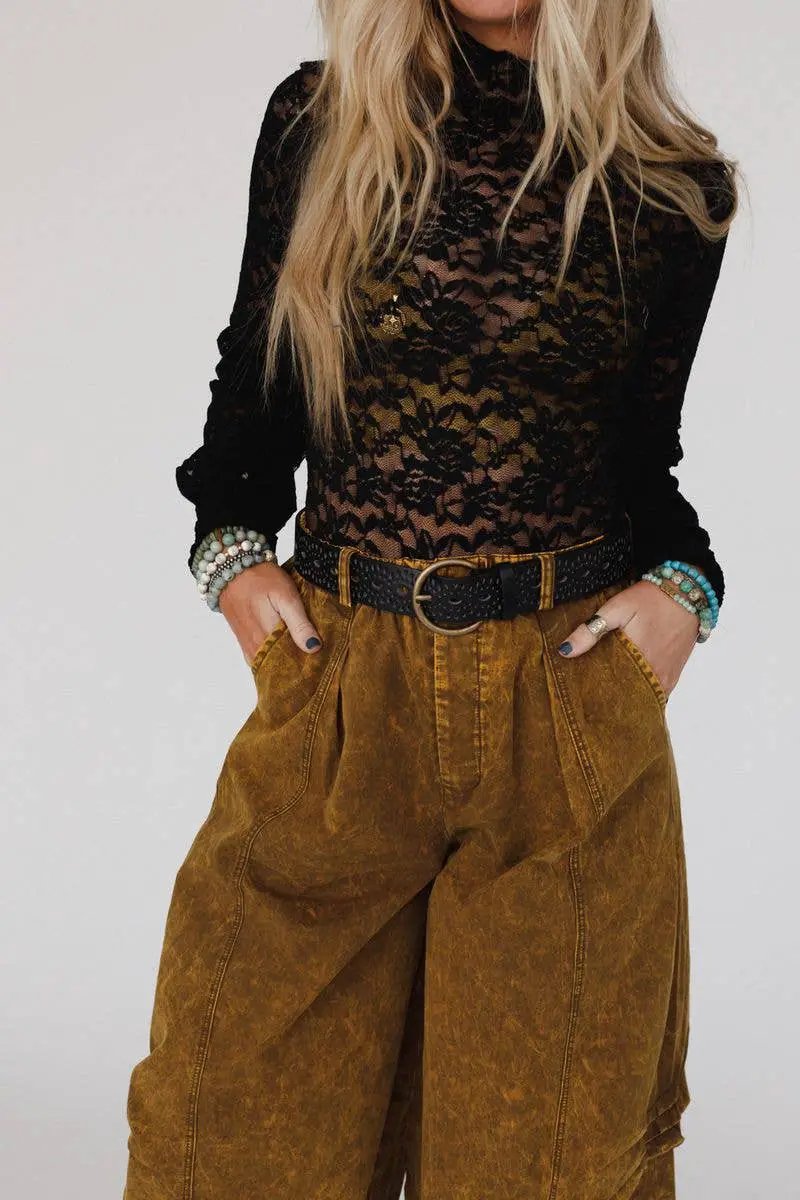 Three Bird Nest Three Bird Nest - Wrangler Belt - Black: Black / OS - Belts