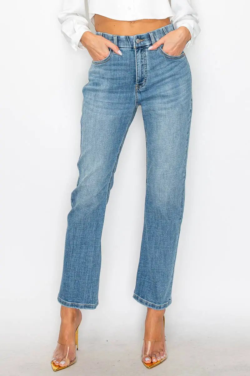 ARTEMIS VINTAGE The Artemis “No Gaps, All Good” High-Rise Tummy Control Straight Jeans - Jeans