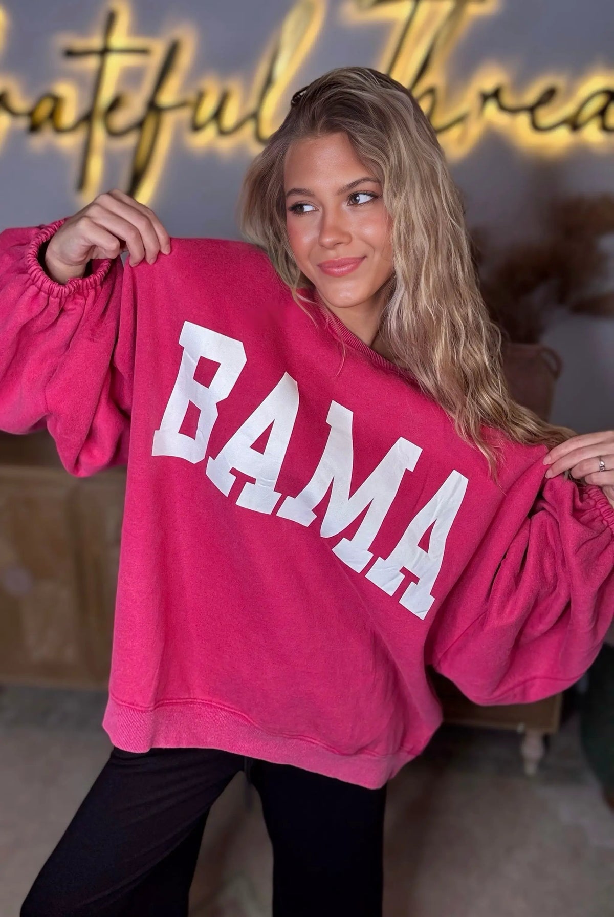 Oddi BAMA Bubble Sleeve Sweatshirt - Sweatshirts BAMA BUBBLE SLEEVE SWEATSHIRT