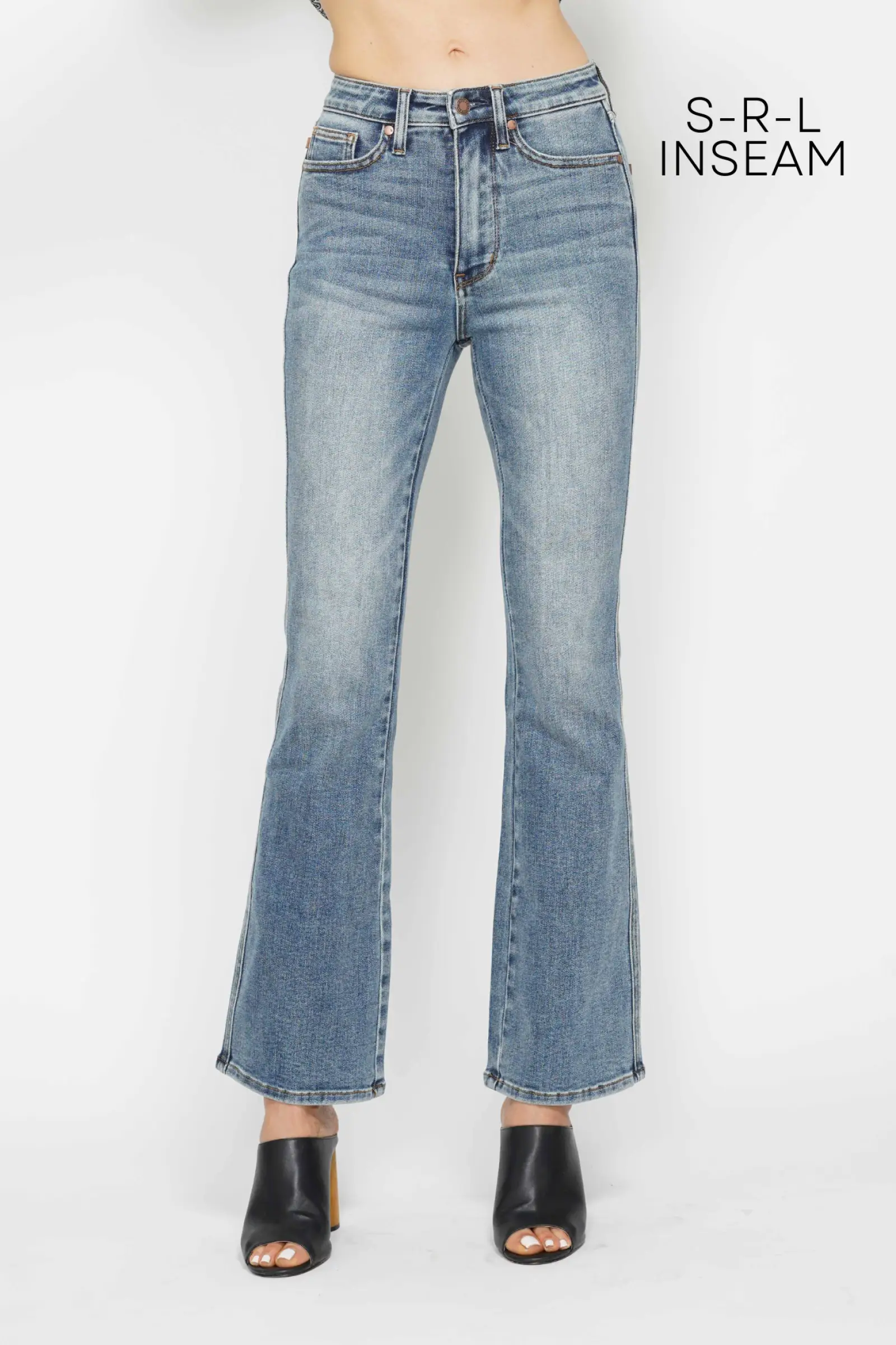 Judy Blue The High Waist Embroidered Back Pockets Denim Jeans: REG INSEAM - Jeans judy blue