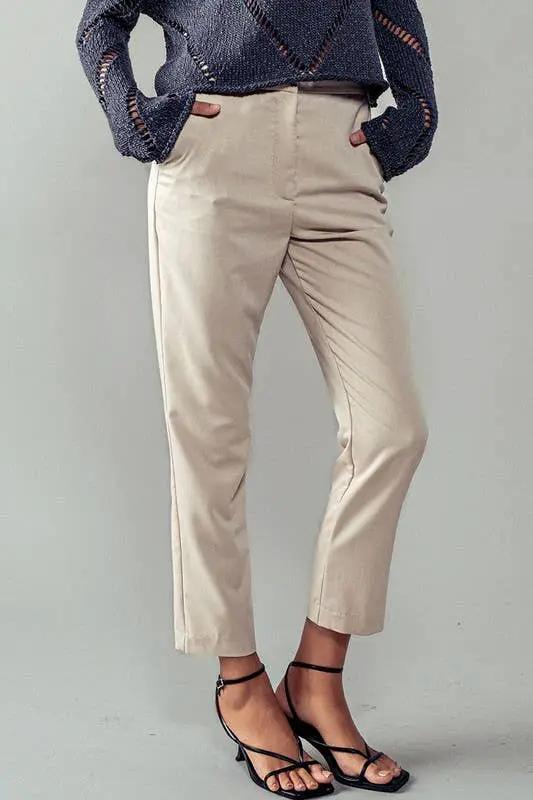 Urban Daizy Metro Chic Cropped Trousers - Trousers