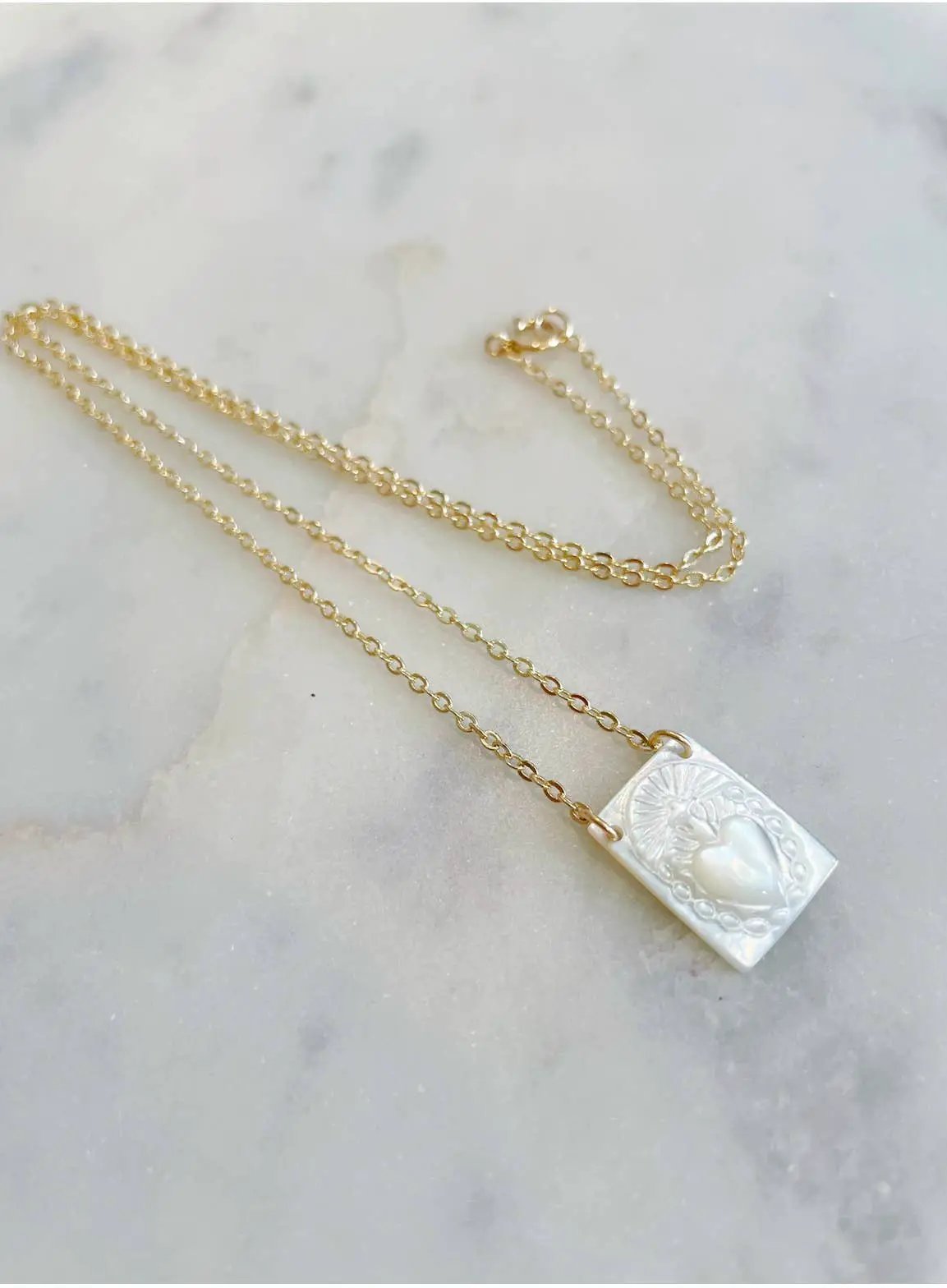 Laalee Jewelry Sacred Heart of Jesus Necklace - Necklaces