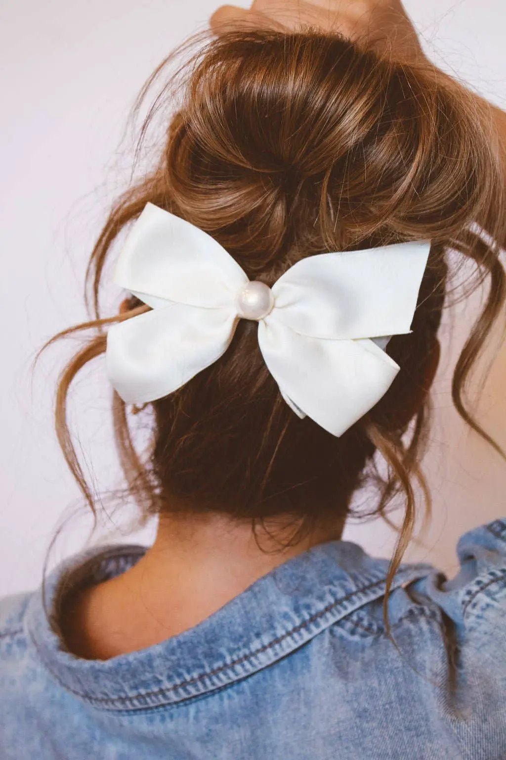 Shop ANDi The Meredith Bow Barrette - Hair Pins, Claws & Clips white hair bow