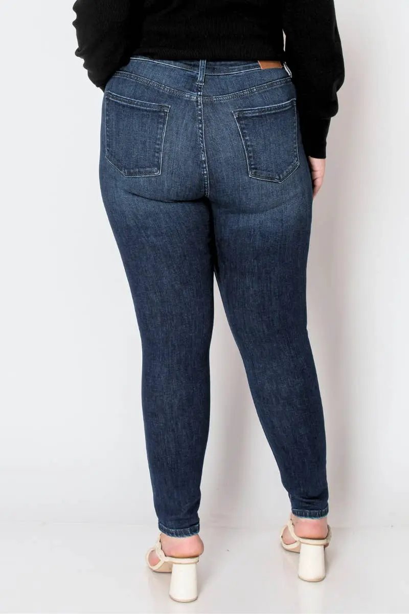 ARTEMIS VINTAGE Artemis Vintage Corset High Rise Double Waist Stretch PLUS Skinny Jeans - Jeans