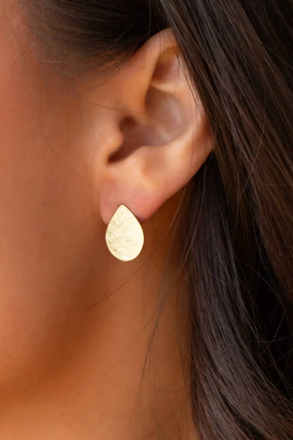 Panache Apparel Co. The Golden Glow Teardrop Stud Earrings - Earrings