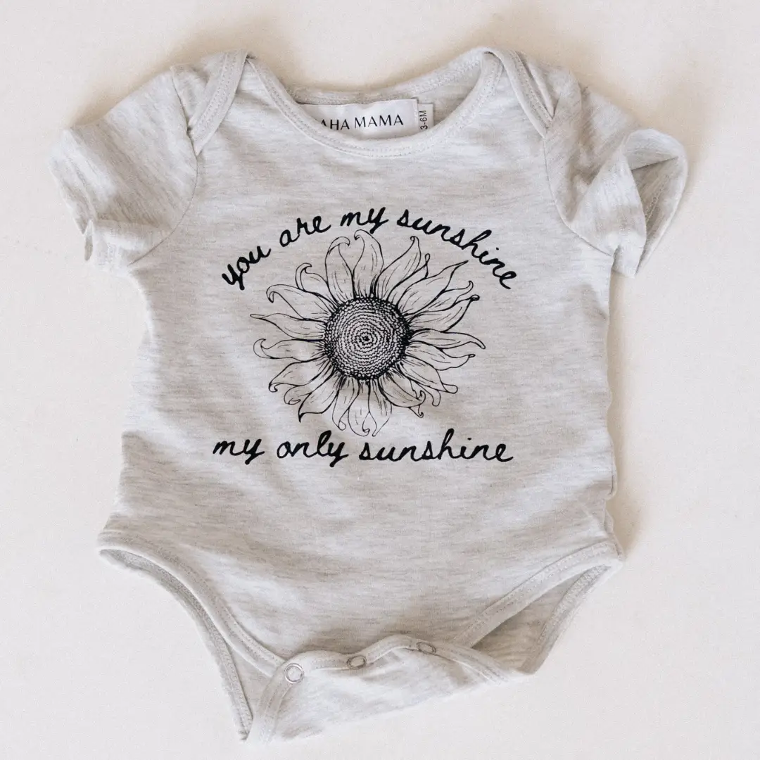 HAHA MAMA Clothing You Are My Sunshine, My Only Sunshine Onesie - Baby & Children's One-Pieces