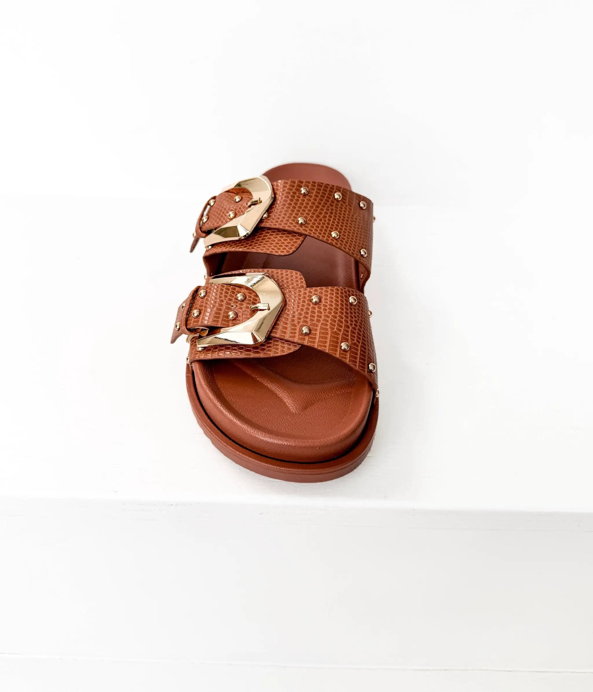 Naughty Monkey The Marigold Sandals: Cognac - Sandals