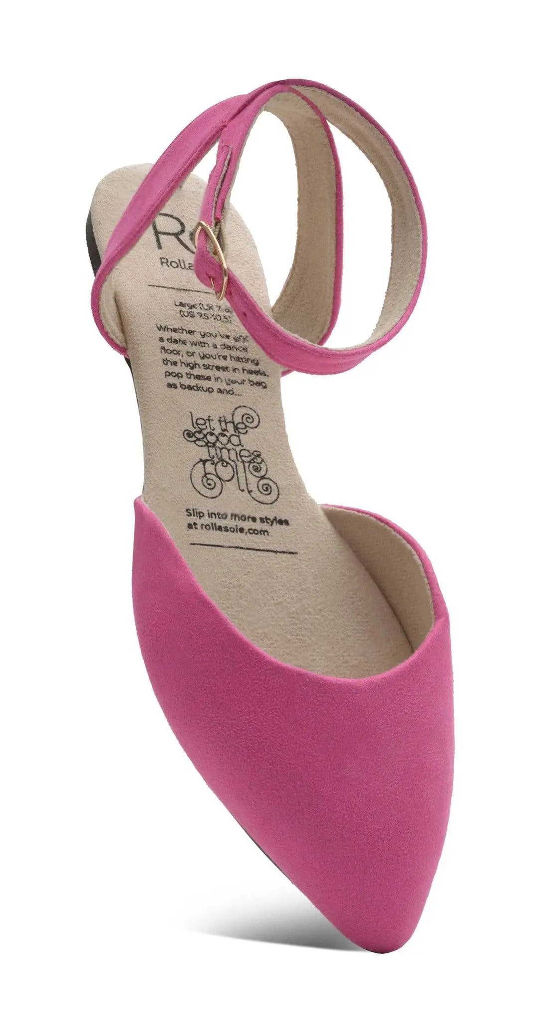 Rollasole Pink Crush Slingback Flats - Flats Flat pink slingback