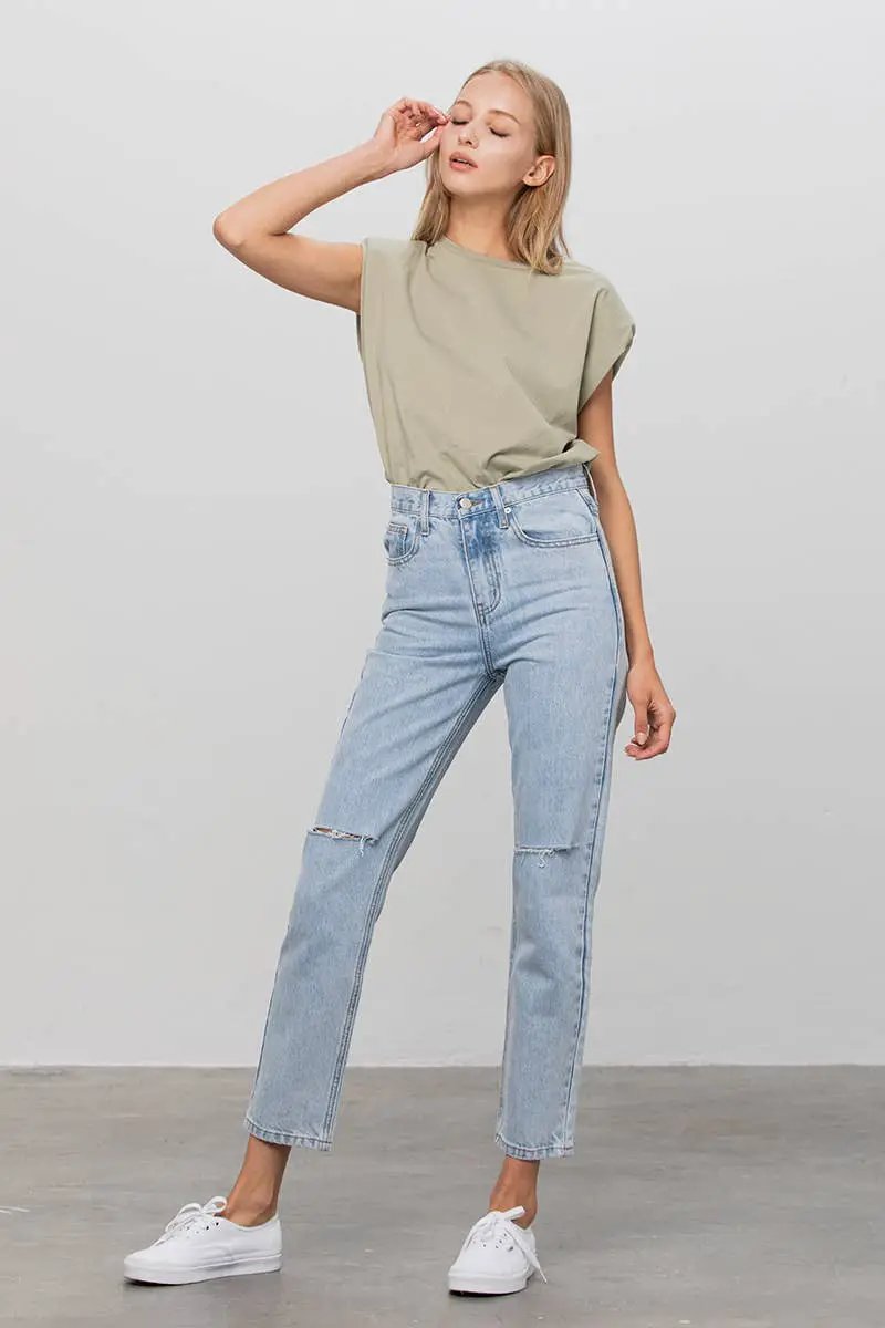 Insane Gene USA The Everyday Edge High-Waist Tapered Jeans - Jeans