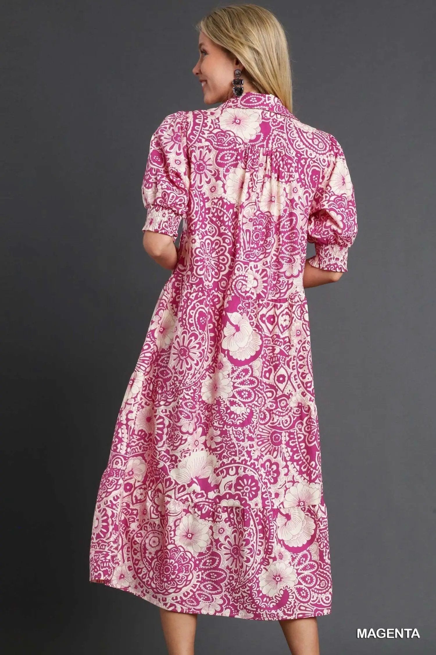 Umgee The Sweet Escape Tiered Midi Dress - Dresses