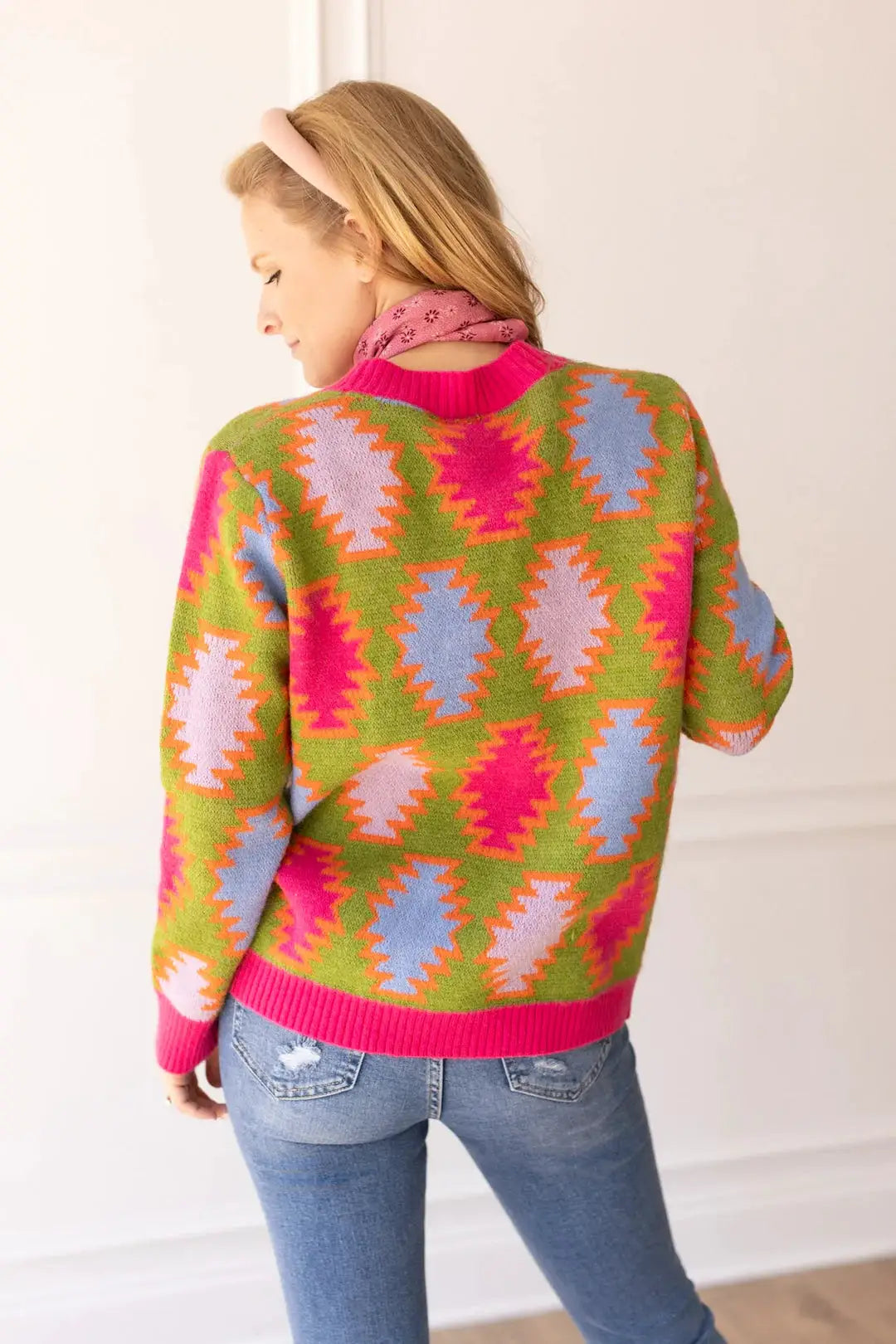 Grace & Emma Electric Vibes Aztec Cardigan - Cardigans