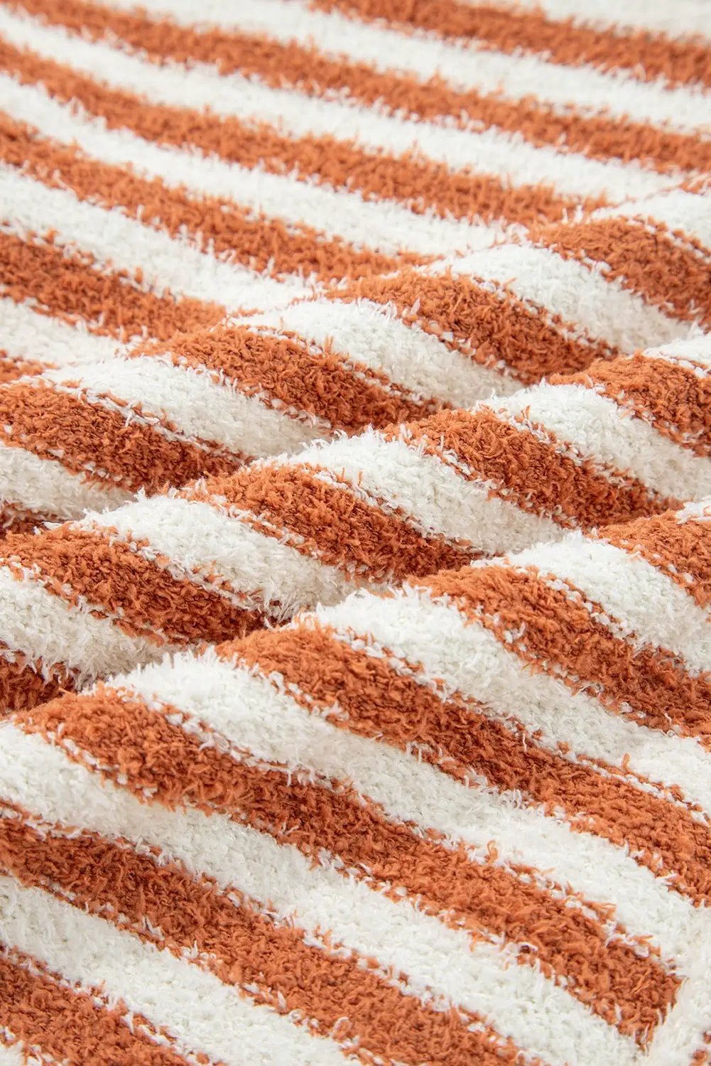 Grateful Threads Boutique Pumpkin Stripe Cowl Neck Sweater - Sweaters Orange Stripe Cowl Neck Drop Shoulder Sweater