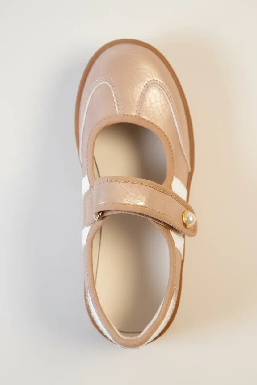 Maker's Shoes The Easy Street Mary Jane Sneaker: Rose Gold - Sneakers